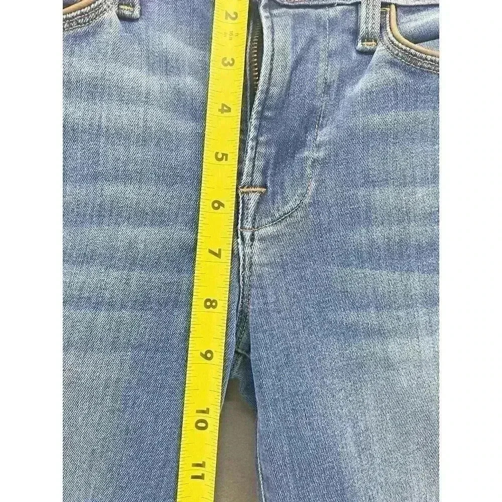 Frame Le High Skinny Jeans leather tuxedo piping Denim Mid Rise Stretch - Picture 14 of 15